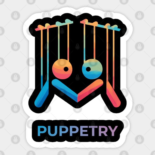 Puppetry Sticker by ThesePrints
